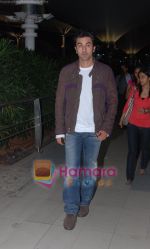 Ranbir Kapoor return from Indore Anjaana Anjaani promotions in Mumbai on 27th Sept 2010 (2).JPG